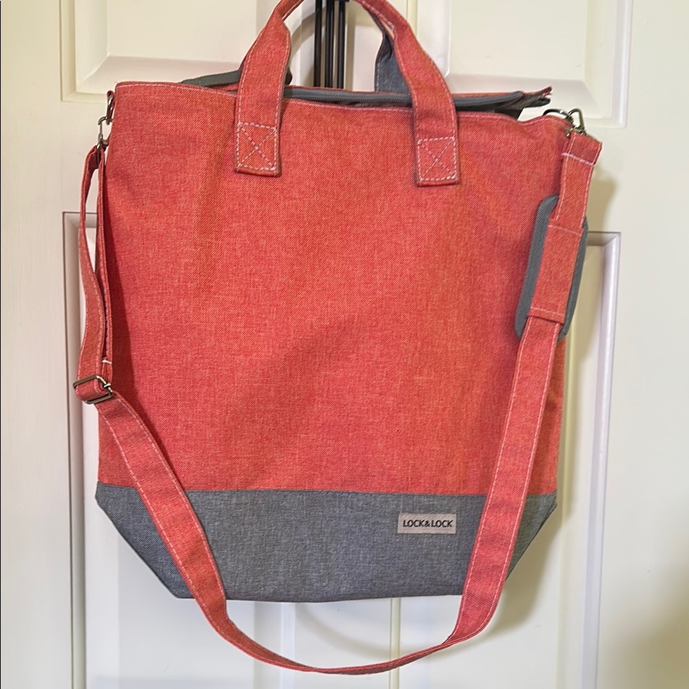 LockNLock Orange insulated tote